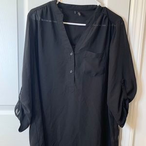 Sheer Black Top. Maurices